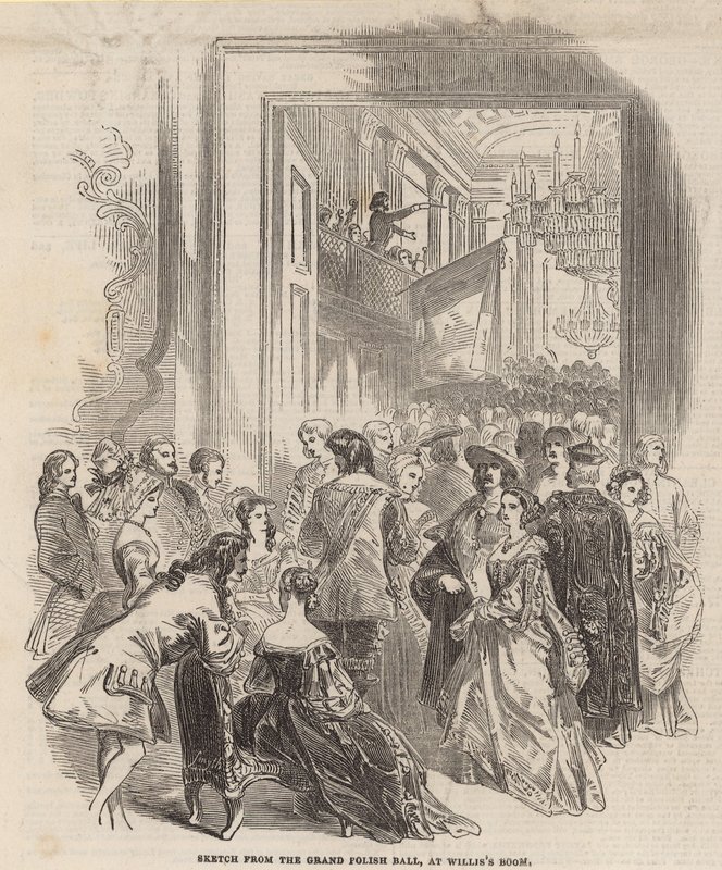 Schizzo dalla Grand Polish Hall nelle Williss Room da English School