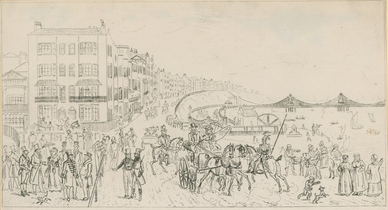 Schizzo del lungomare a Brighton da English School