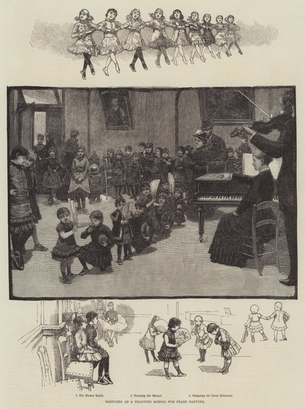 Schizzi in una scuola di formazione per la danza teatrale da English School