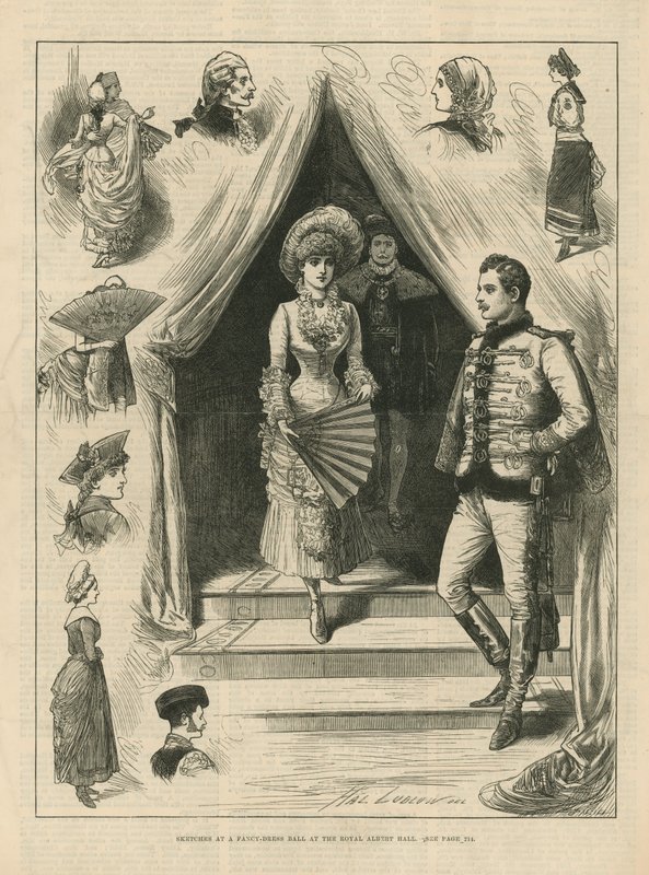 Schizzi di un ballo in maschera alla Royal Albert Hall da English School
