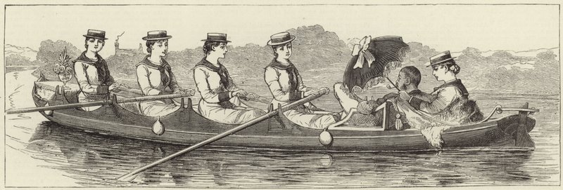 Schizzi da un lancio a vapore alla Regata di Henley da English School
