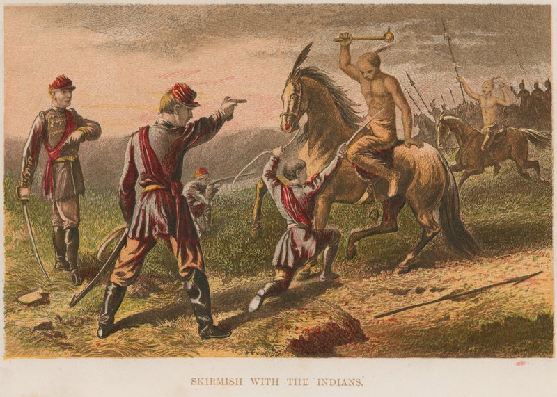 Scaramuccia con gli indiani da English School