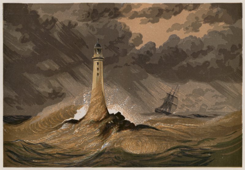 Faro di Eddystone di Smeaton da English School