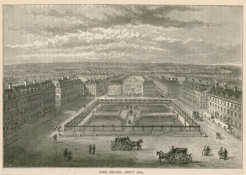 Soho Square, circa 1700 da English School