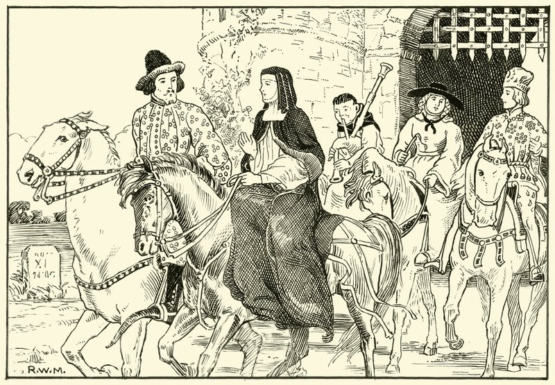 Alcuni dei pellegrini di Canterbury da English School