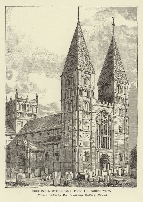 Cattedrale di Southwell da nord-ovest da English School