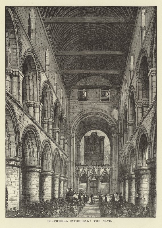 Cattedrale di Southwell, la navata da English School