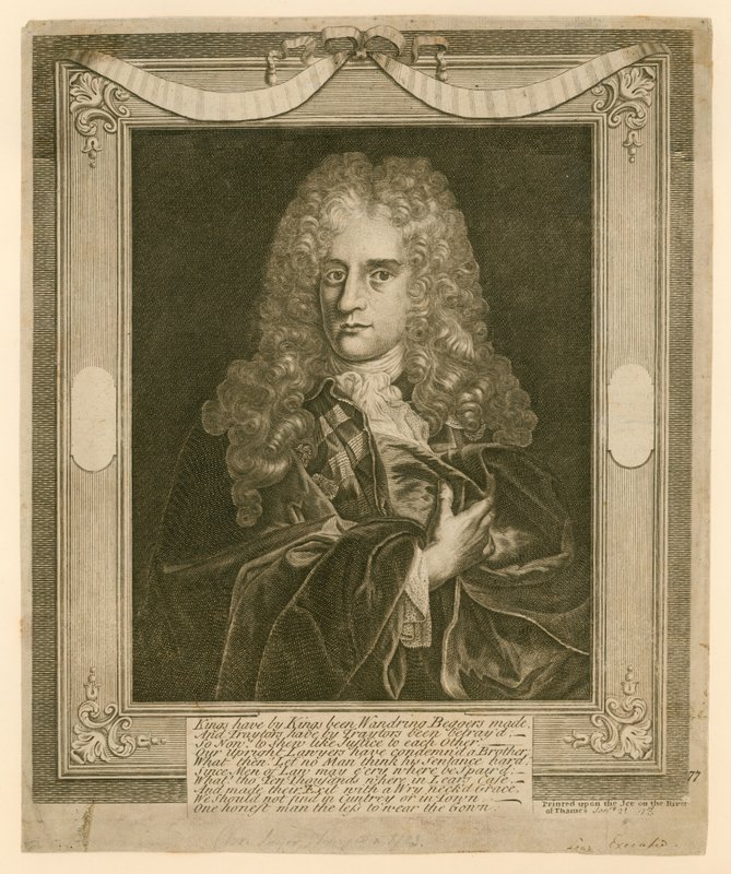 Souvenir della fiera del gelo del 1740 da English School
