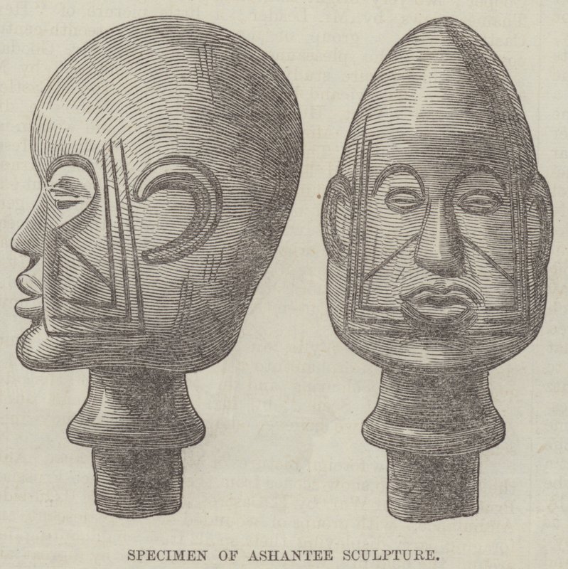 Esemplare di scultura Ashantee da English School