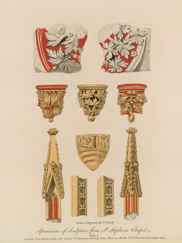 Esemplari di scultura dalla Cappella di San Stefano da English School