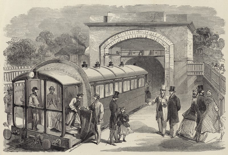 Ferrovia a pressione atmosferica a Londra da English School