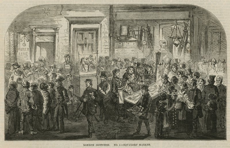 Mercato della Miseria, St Luke, Londra da English School