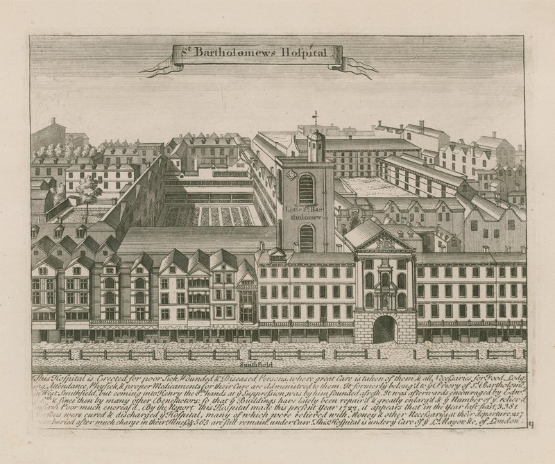 Ospedale di San Bartolomeo, Smithfield da English School