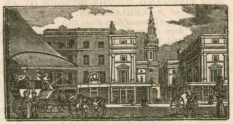 Chiesa di St Brides, Fleet Street, Londra da English School