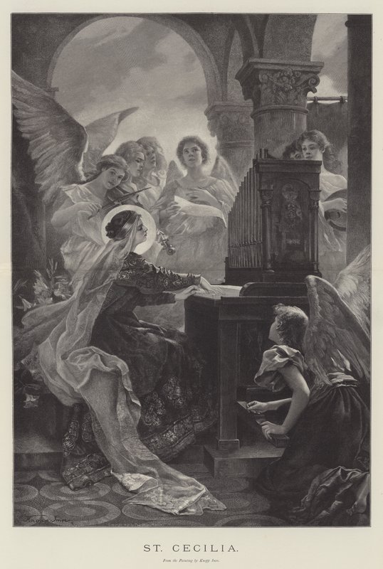 Santa Cecilia (incisione) da English School