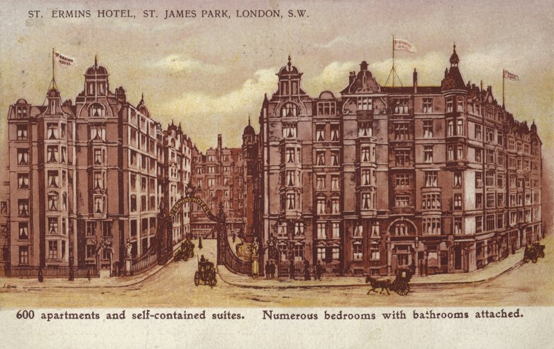 Hotel St Ermins, St James Park, Londra, Sud Ovest da English School