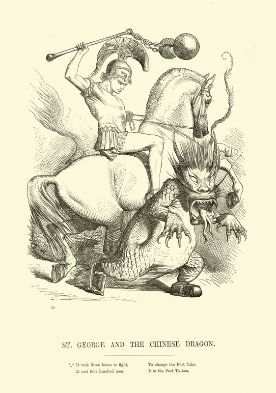 San Giorgio e il drago cinese da English School
