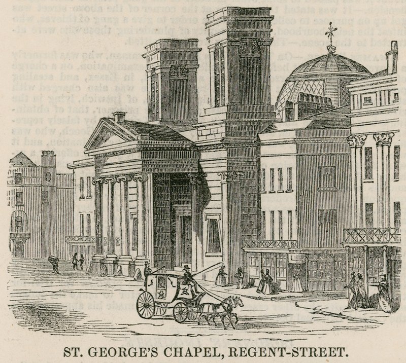 St Georges Chapel, Regent Street, Londra da English School