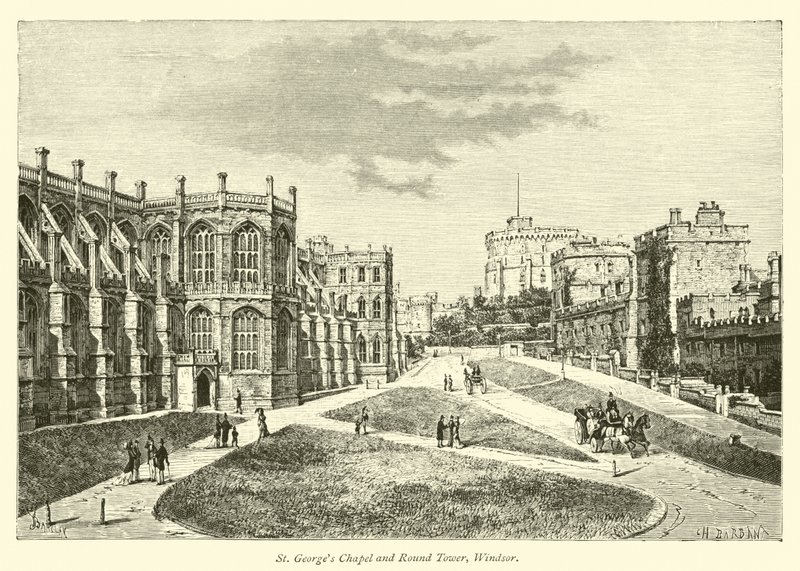Cappella di San Giorgio e Torre Rotonda, Windsor da English School