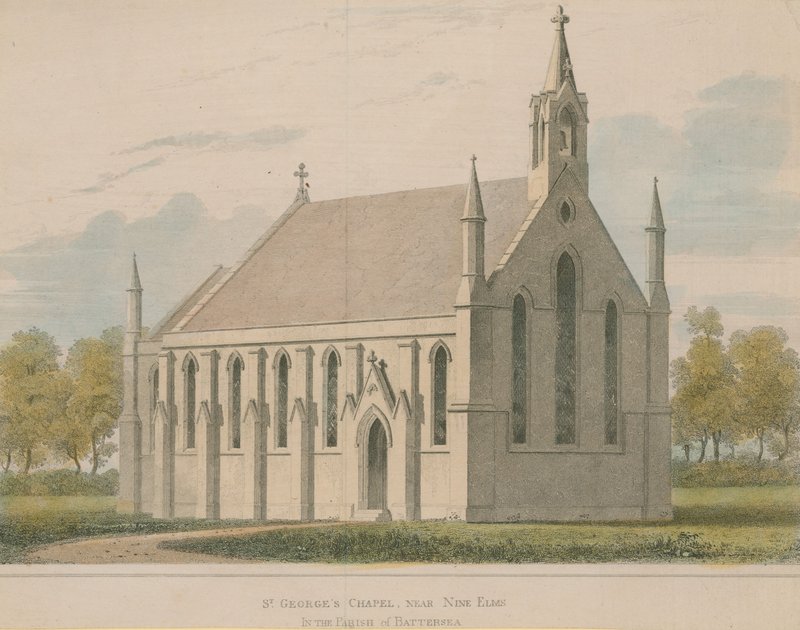 Cappella di St George nella parrocchia di Battersea da English School