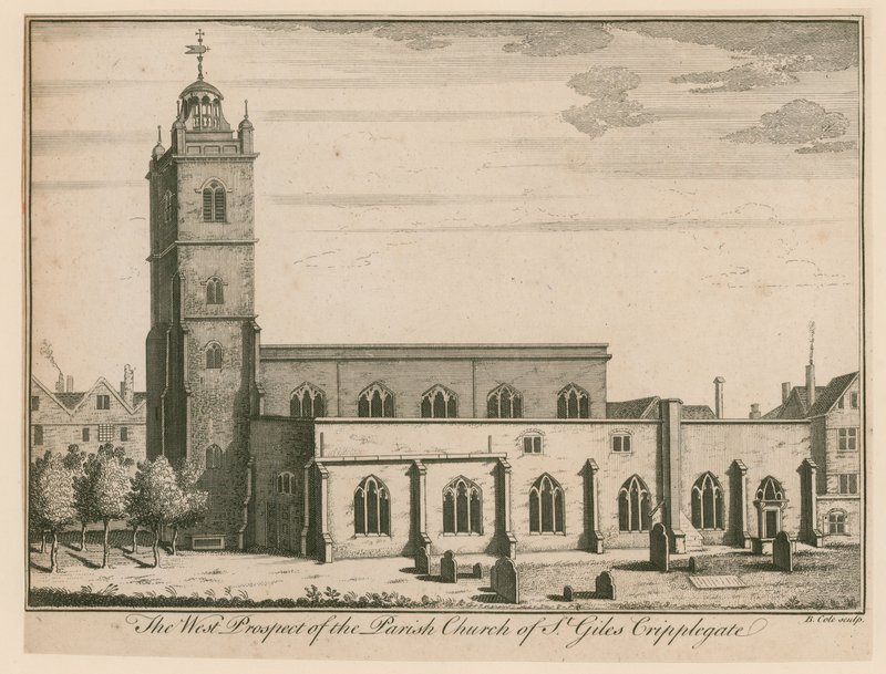 San Giles, Cripplegate, Londra da English School