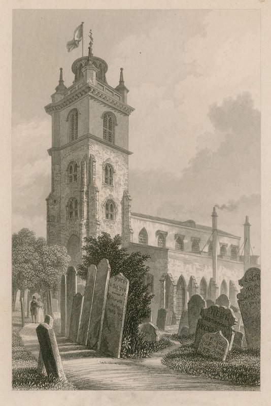 San Giles, Cripplegate, Londra da English School