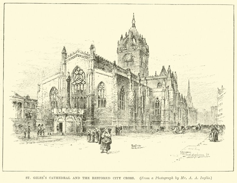 Cattedrale di St Giles e la restaurata City Cross da English School