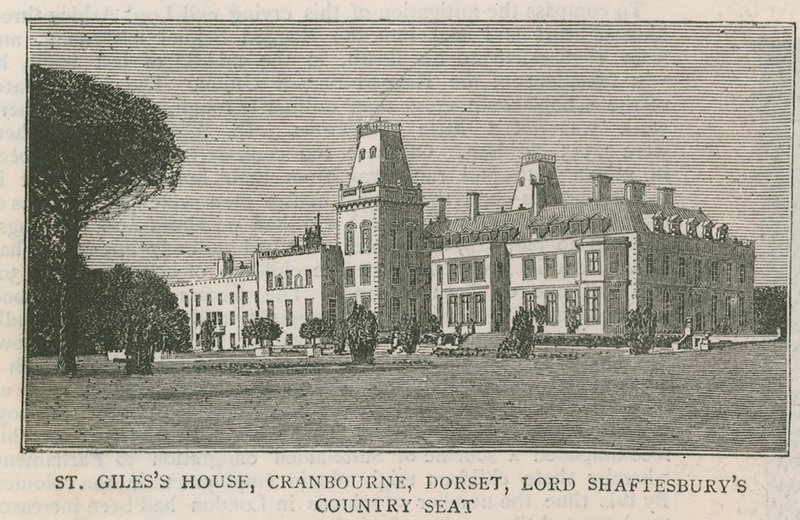 Casa di San Giles, Cranbourne, Dorset, residenza di campagna di Lord Shaftesbury da English School