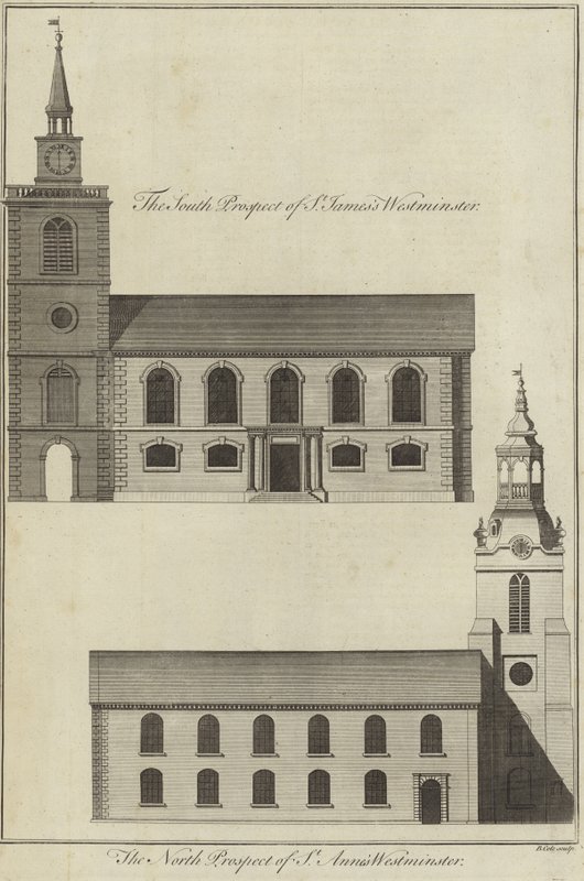 Chiesa di St James e Chiesa di St Anne, Westminster da English School