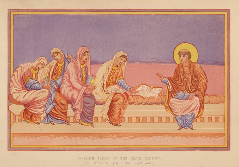San Girolamo che legge a Eustachia e Paola da English School