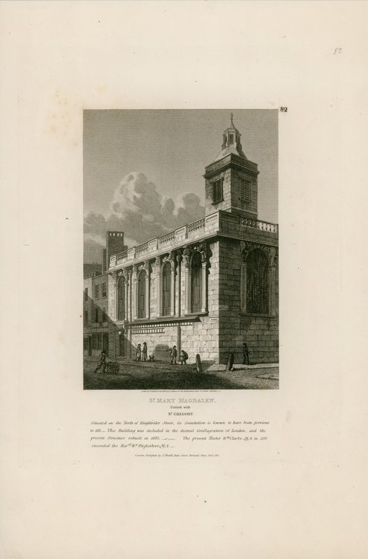 Santa Maria Maddalena, unita con San Gregorio, Knightrider Street, Londra da English School