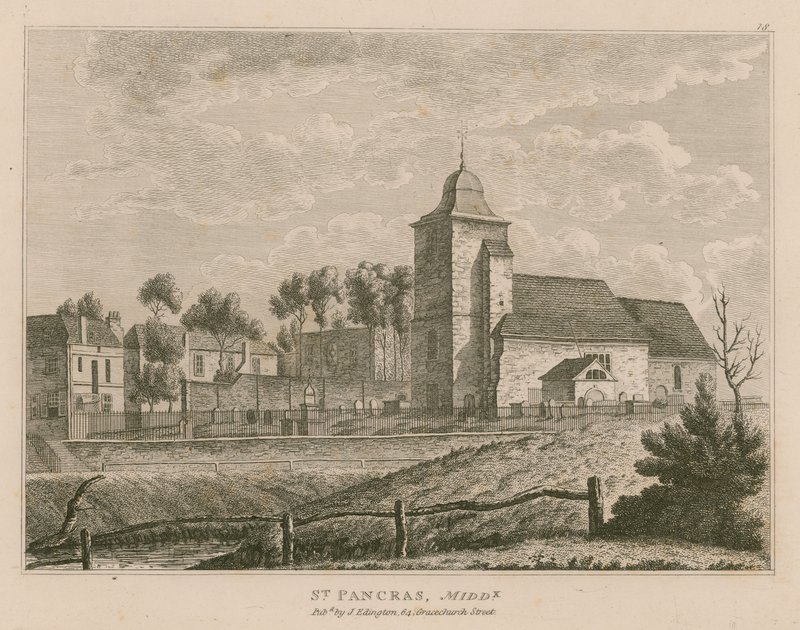 Chiesa di St Pancras, Londra, Middlesex da English School