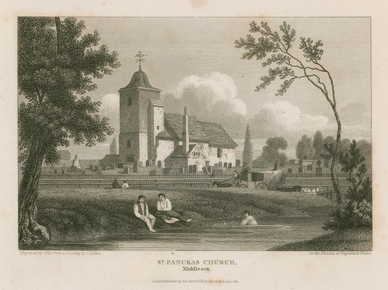 Chiesa di St Pancras, Londra, Middlesex da English School