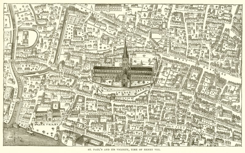 San Paolo e dintorni, tempo di Enrico VIII da English School
