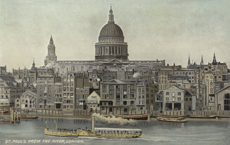 St Pauls dal fiume, Londra da English School