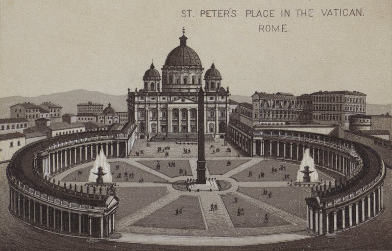 Piazza San Pietro, Città del Vaticano, Roma, Italia da English School