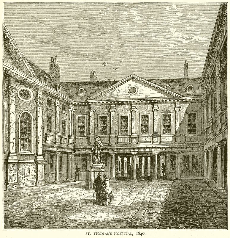 Ospedale di San Tommaso, 1840 da English School