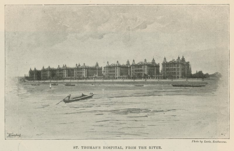 St Thomass Hospital, dal fiume da English School
