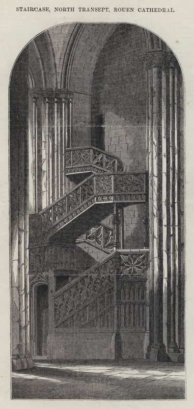 Scala, Transetto Nord, Cattedrale di Rouen da English School