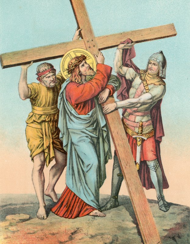 Stazione II Cristo prende la Croce sulla Spalla da English School