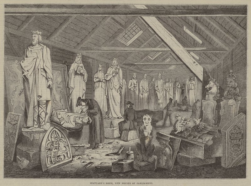 Sala delle Statue, Nuove Case del Parlamento da English School