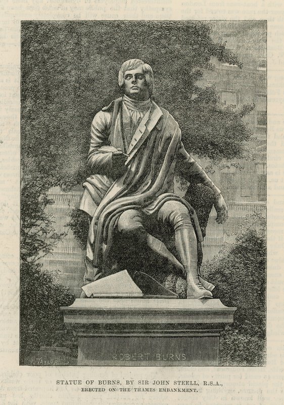 Statua di Burns, di Sir John Steell da English School