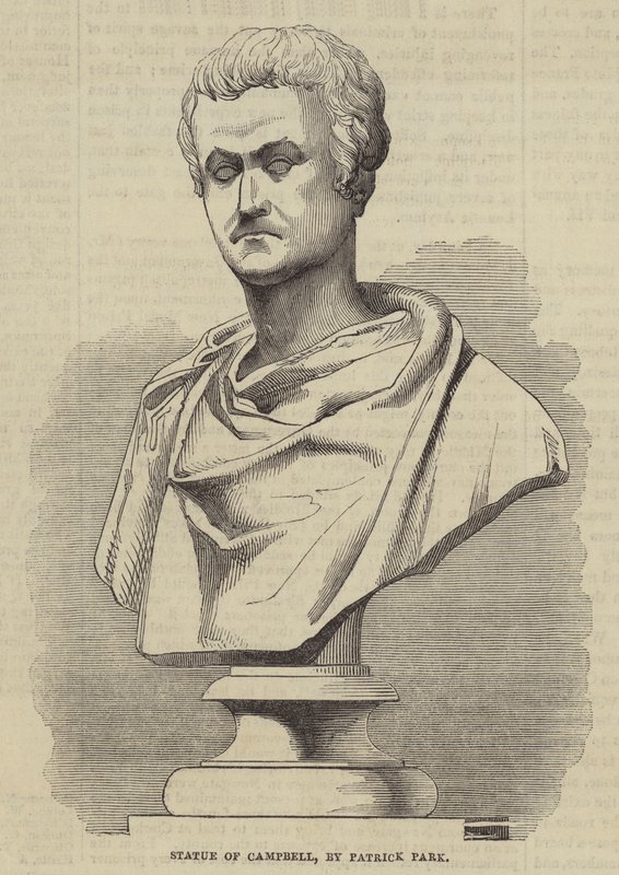 Statua di Campbell, di Patrick Park (incisione) da English School