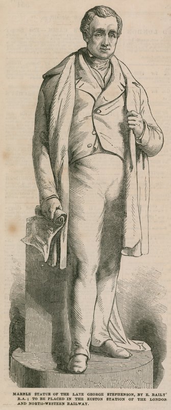 Statua di George Stephenson da English School
