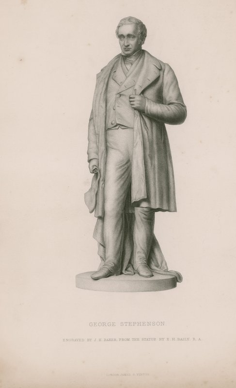 Statua di George Stephenson da English School