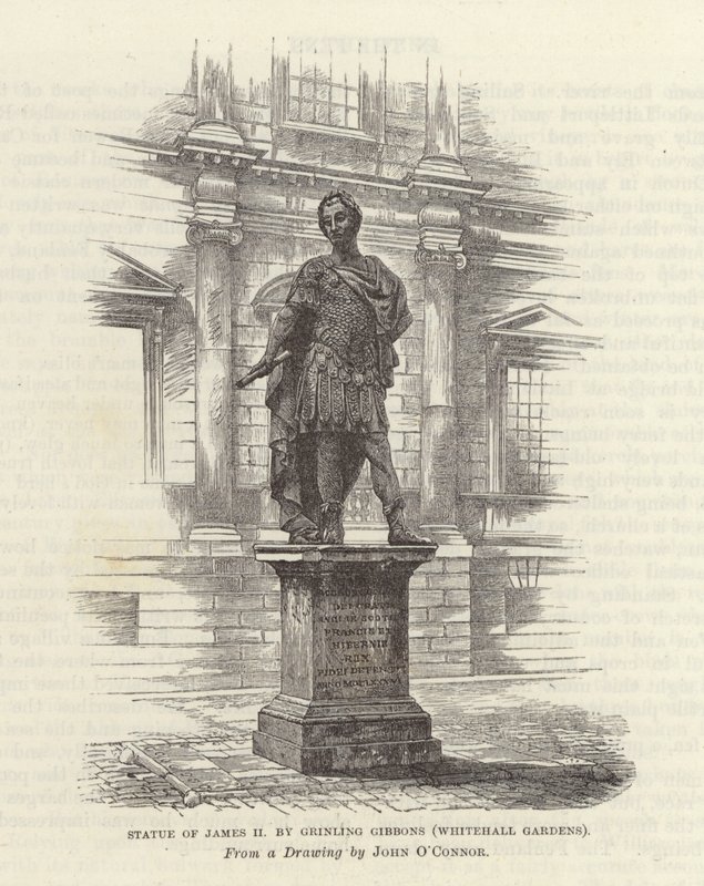 Statua di Giacomo II di Grinling Gibbons da English School