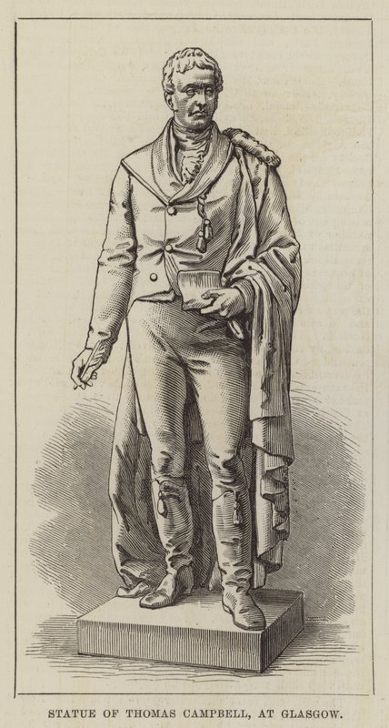 Statua di Thomas Campbell, a Glasgow da English School