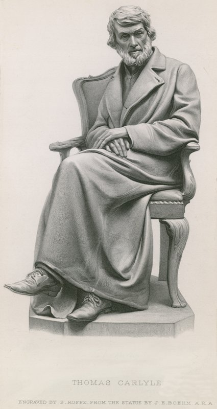 Statua di Thomas Carlyle da English School