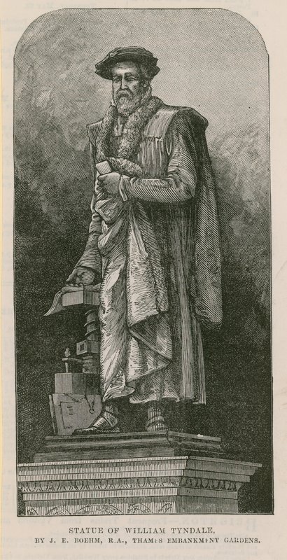 Statua di William Tyndale da English School