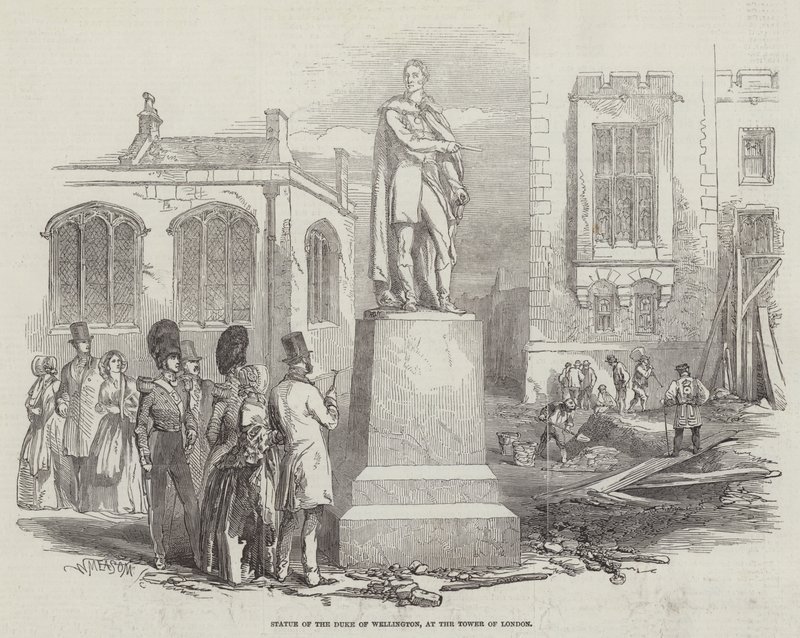 Statua del Duca di Wellington, alla Torre di Londra da English School